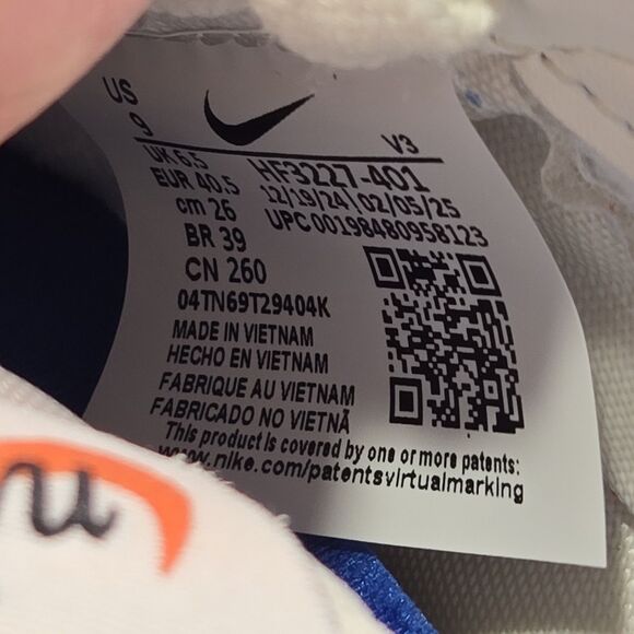 Nike LD-1000 University Blue Safety Orange Womens 9 HF3227-401 - Picture 6 of 7